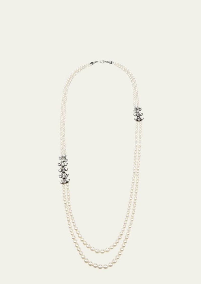 Ben-Amun Two-Row Pearly Beaded Necklace