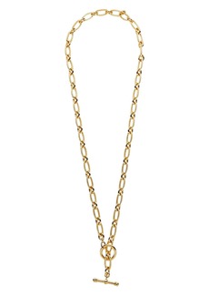 Ben-Amun Textured Double Chain Toggle Necklace