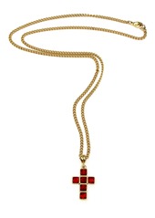 Ben-Amun Cross Pendant Necklace in Ruby Gold at Nordstrom