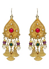 Ben-Amun Statement Drop Earrings in Gold Ruby Purple Emerald at Nordstrom