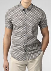 Ben Sherman Deco Print Short Sleeve Button-Down Shirt