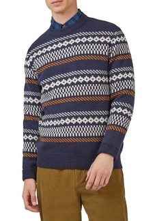 Ben Sherman Fair Isle Wool Blend Sweater