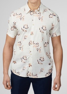 Ben Sherman Floral Short Sleeve Button-Up Shirt