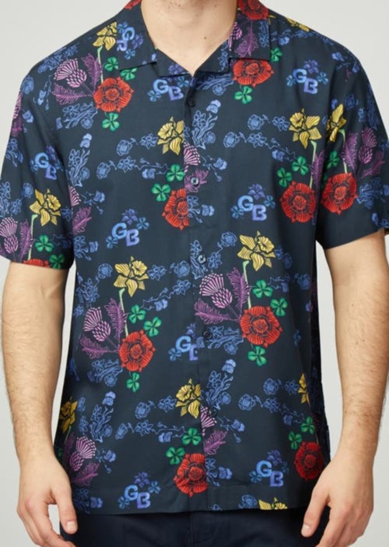 Ben Sherman GB Floral Regular Fit Camp Shirt