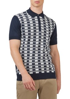 Ben Sherman Jacquard Cotton Polo Shirt