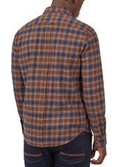 Ben Sherman Men's Brushed Ombre Check Shirt - Peat