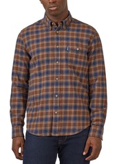 Ben Sherman Men's Brushed Ombre Check Shirt - Peat