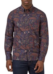 Ben Sherman Men's Eastern Paisley-Print Shirt - Grape