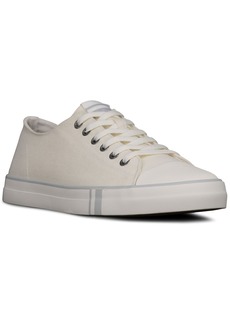 Ben Sherman Men's Hadley Low Canvas Casual Sneakers from Finish Line - White/Grey