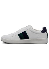Ben Sherman Men's Hampton Stripe Low Court Casual Sneakers from Finish Line - White/Navy