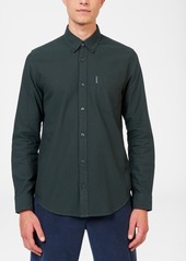 Ben Sherman Men's Iconic Oxford Single-Pocket Button-Down Long-Sleeve Shirt - Riviera Blue