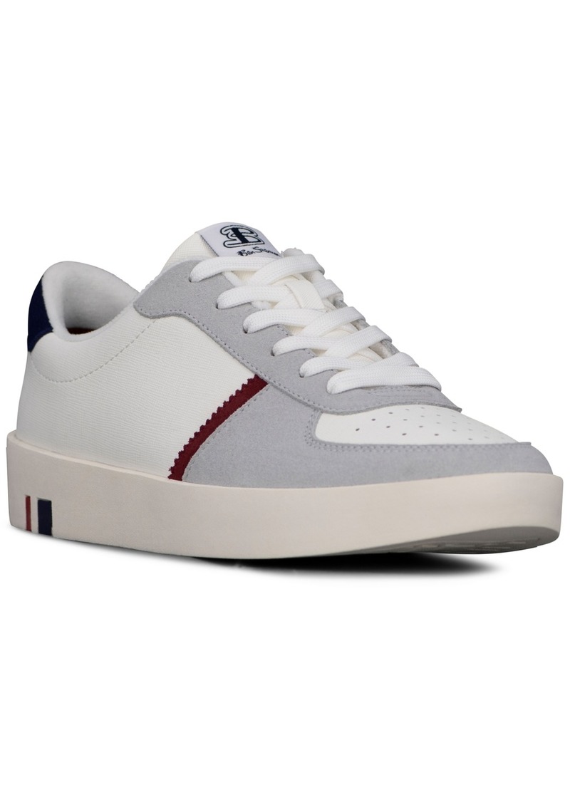 Ben Sherman Men's Richmond Low Casual Sneakers from Finish Line - White/Grey