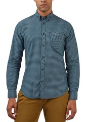 Ben Sherman Men's Signature Gingham Long-Sleeve Button-Down Shirt - Emerald