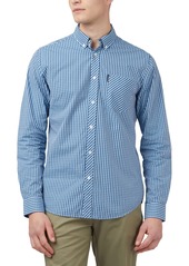 Ben Sherman Men's Signature Gingham Long-Sleeve Button-Down Shirt - Emerald