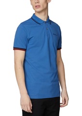 Ben Sherman Men's Signature Tipped Short-Sleeve Polo Shirt - Raspberry