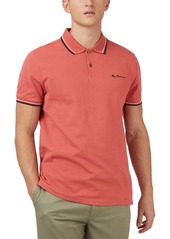 Ben Sherman Men's Signature Tipped Short-Sleeve Polo Shirt - Raspberry