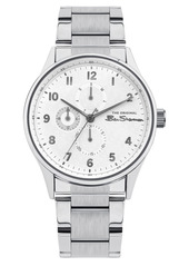 Ben Sherman Men's Silver-Tone Stainless Steel Multifunction Watch, 41mm