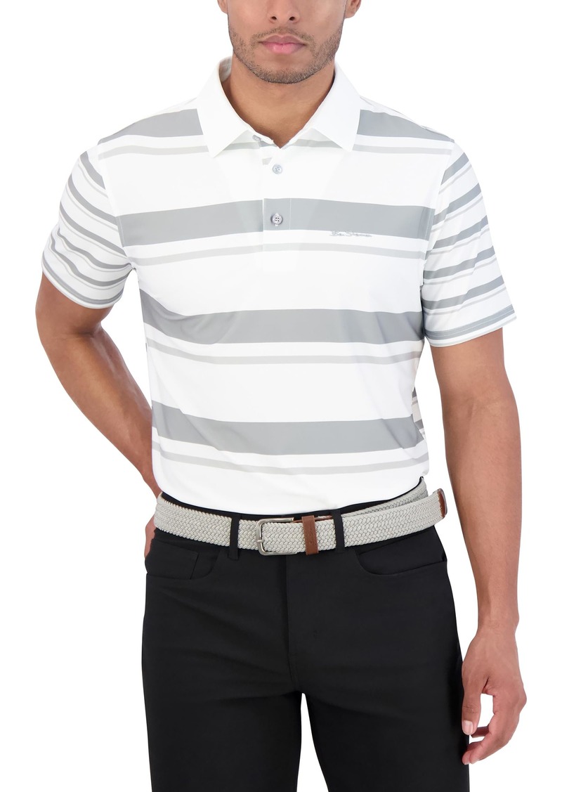 Ben Sherman Men's Sport Stretch Performance Dry Fit Golf Polo-Casual Short Sleeve Shirt