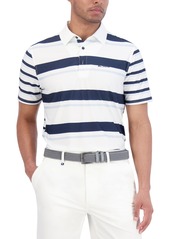 Ben Sherman Mixed Mod Stripes Tech Jersey Sports Fit Polo - Light Grey