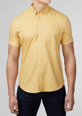 Ben Sherman Signature Short Sleeve Organic Cotton Button-Down Oxford Shirt