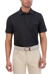 Ben Sherman Solid Tech Pique Sports Fit Pocket Polo - Navy