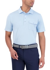 Ben Sherman Solid Tech Pique Sports Fit Pocket Polo - Navy