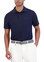 Ben Sherman Solid Tech Pique Sports Fit Polo - Navy