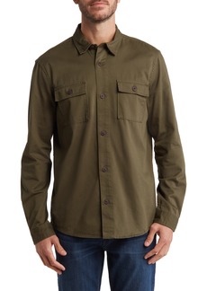 Ben Sherman Twill Solid Shacket in Camoflage at Nordstrom Rack