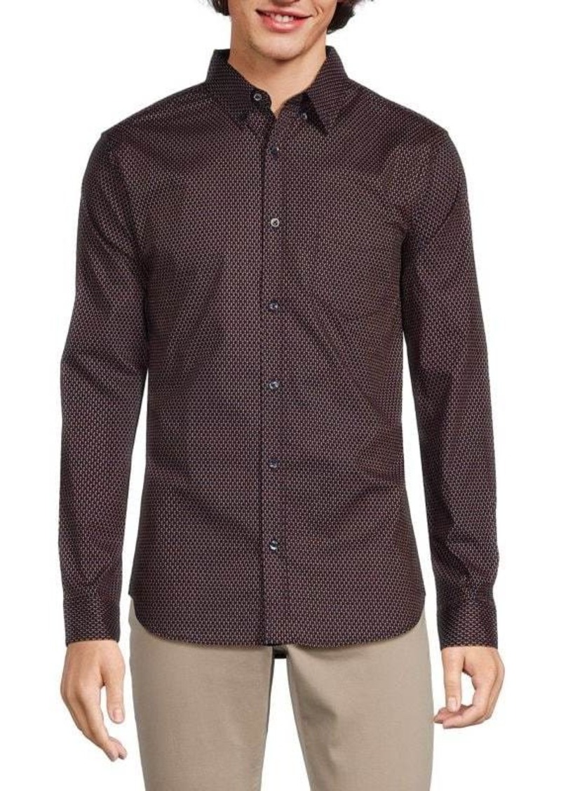 Ben Sherman Darby Diamond Long Sleeve Shirt