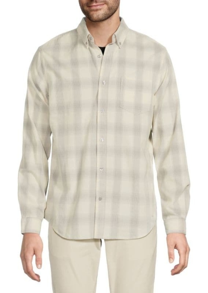 Ben Sherman Plaid Button Down Collar Shirt