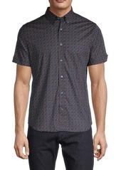Ben Sherman Regular-Fit Dot-Print Shirt