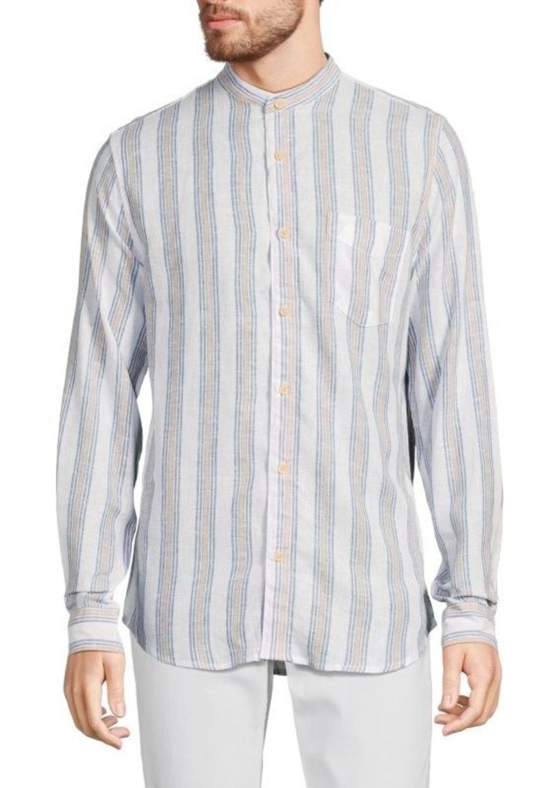 Ben Sherman Striped Linen Blend Shirt