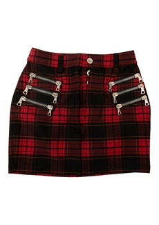 Ben Taverniti Unravel Project Unravel Project Checked Mini Skirt - Red/Black