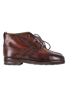 Berluti Lace Up Boots in Brown Leather