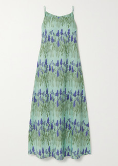 BERNADETTE Audrey Floral-print Cotton-blend Maxi Dress