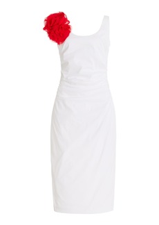 Bernadette - Giselle Rose Cotton-Blend Dress - White - FR 38 - Moda Operandi