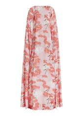 Bernadette - Minnie Floral Cape Gown - Pink - FR 34 - Moda Operandi