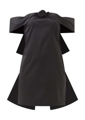 Bernadette - Sacha Off-the-shoulder Taffeta Mini Dress - Womens - Black