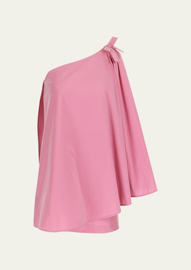 BERNADETTE Benedicte One-Shoulder Cape Mini Dress
