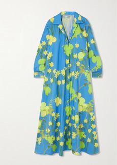 BERNADETTE Gregory Oversized Floral-print Cotton-blend Poplin Maxi Dress