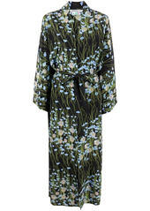 BERNADETTE Peignoir buttercupfield floral-print silk wrap dress