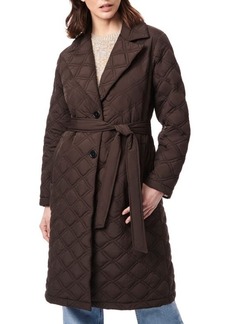 Bernardo Belted Quilted Trench Coat