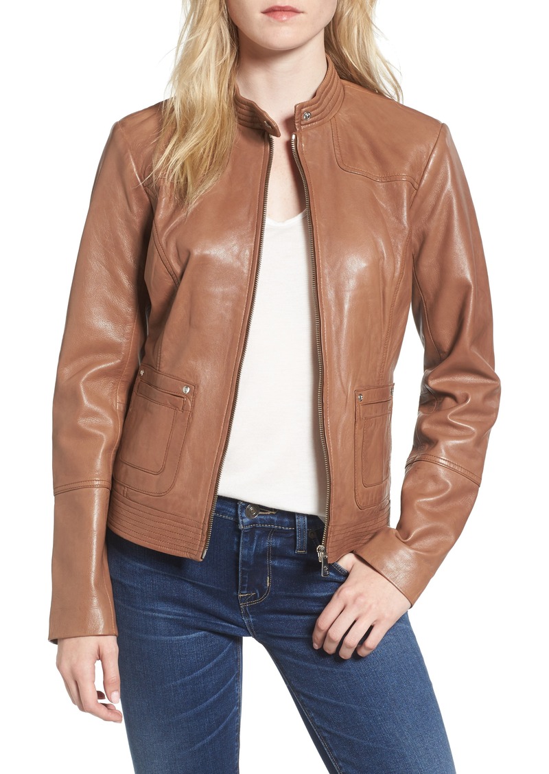 Bernardo Bernardo Leather Moto Jacket | Outerwear