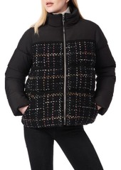 Bernardo Tweed Puffer Jacket