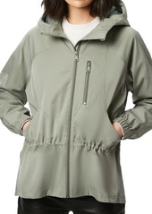 Bernardo Water Resistant Hooded Rain Jacket in Evergreen at Nordstrom
