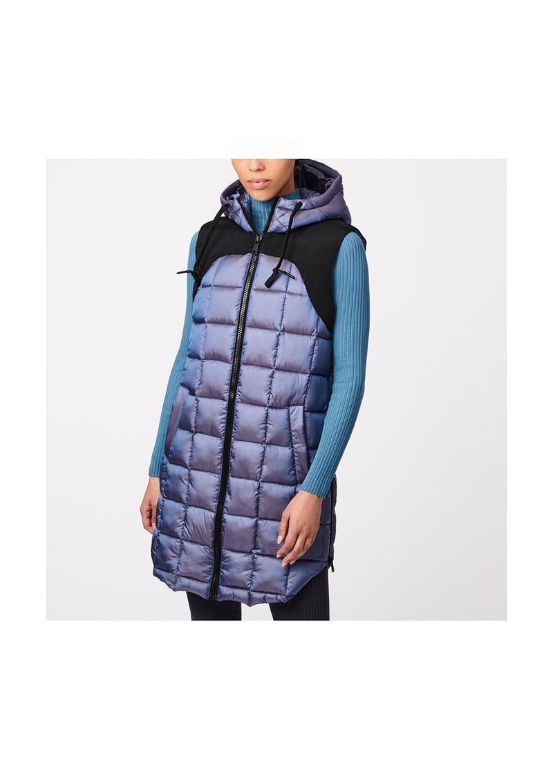 Bernardo Women's Box Quilt Vest - Crystal mauve