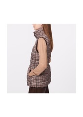 Bernardo Women's Houndstooth Anorak Vest Jacket - Multi brown