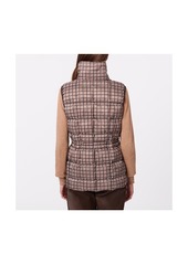 Bernardo Women's Houndstooth Anorak Vest Jacket - Multi brown