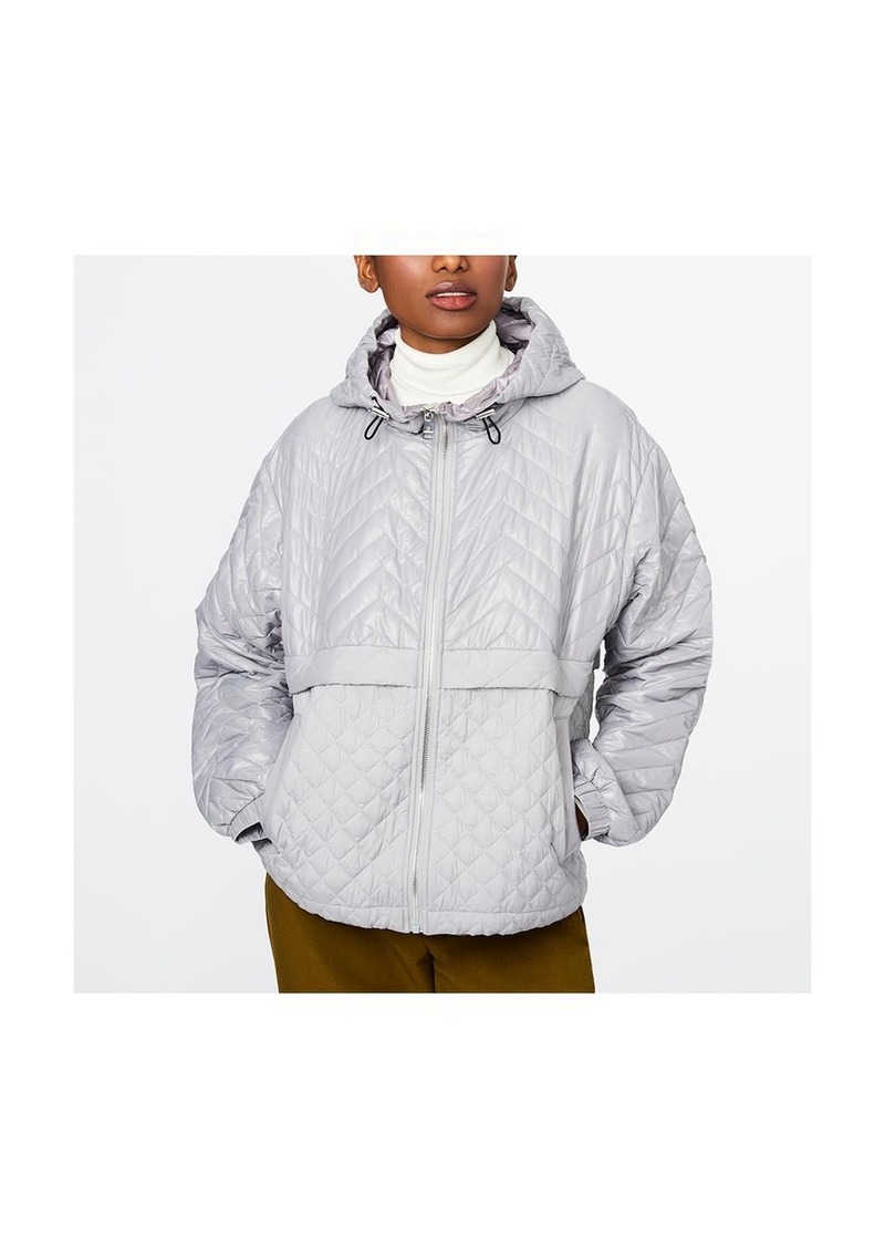 Bernardo Women's Mixed Quilted Lightweight Jacket - Ice grey