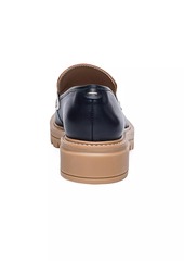 Bernardo Chandler Multi Leather Lug Sole Loafers